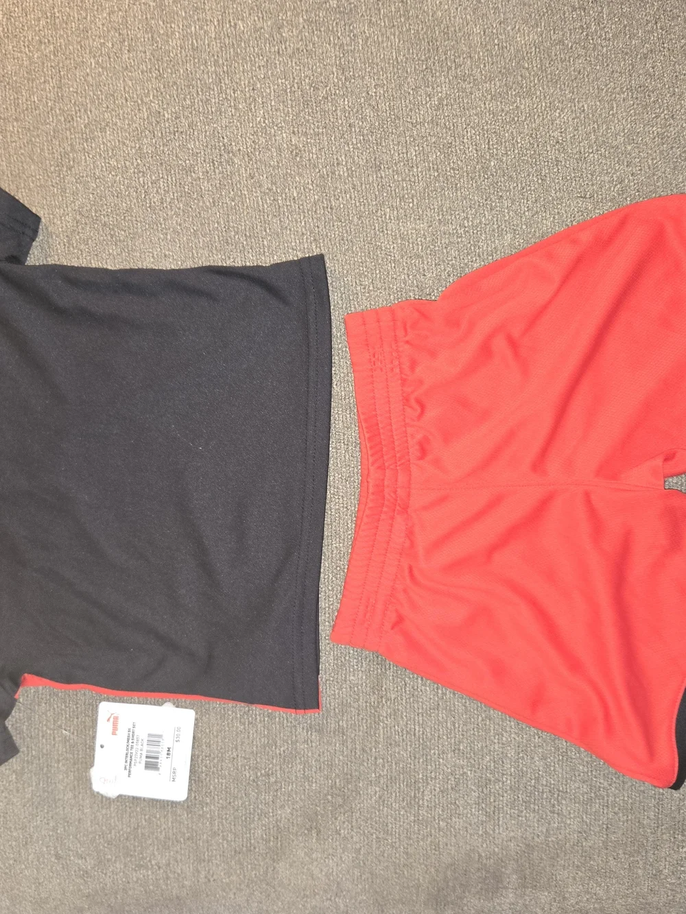 Puma Kids Black and Red Athletic Matching Set - Picture 2 of 5